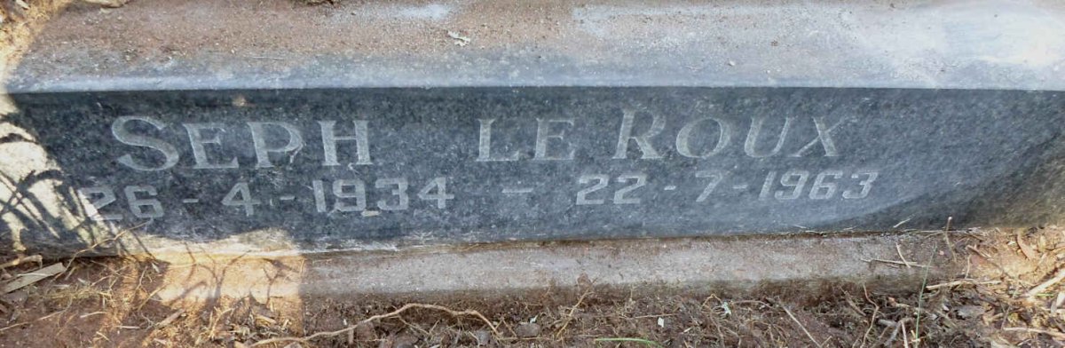 LE ROUX Seph 1934-1963