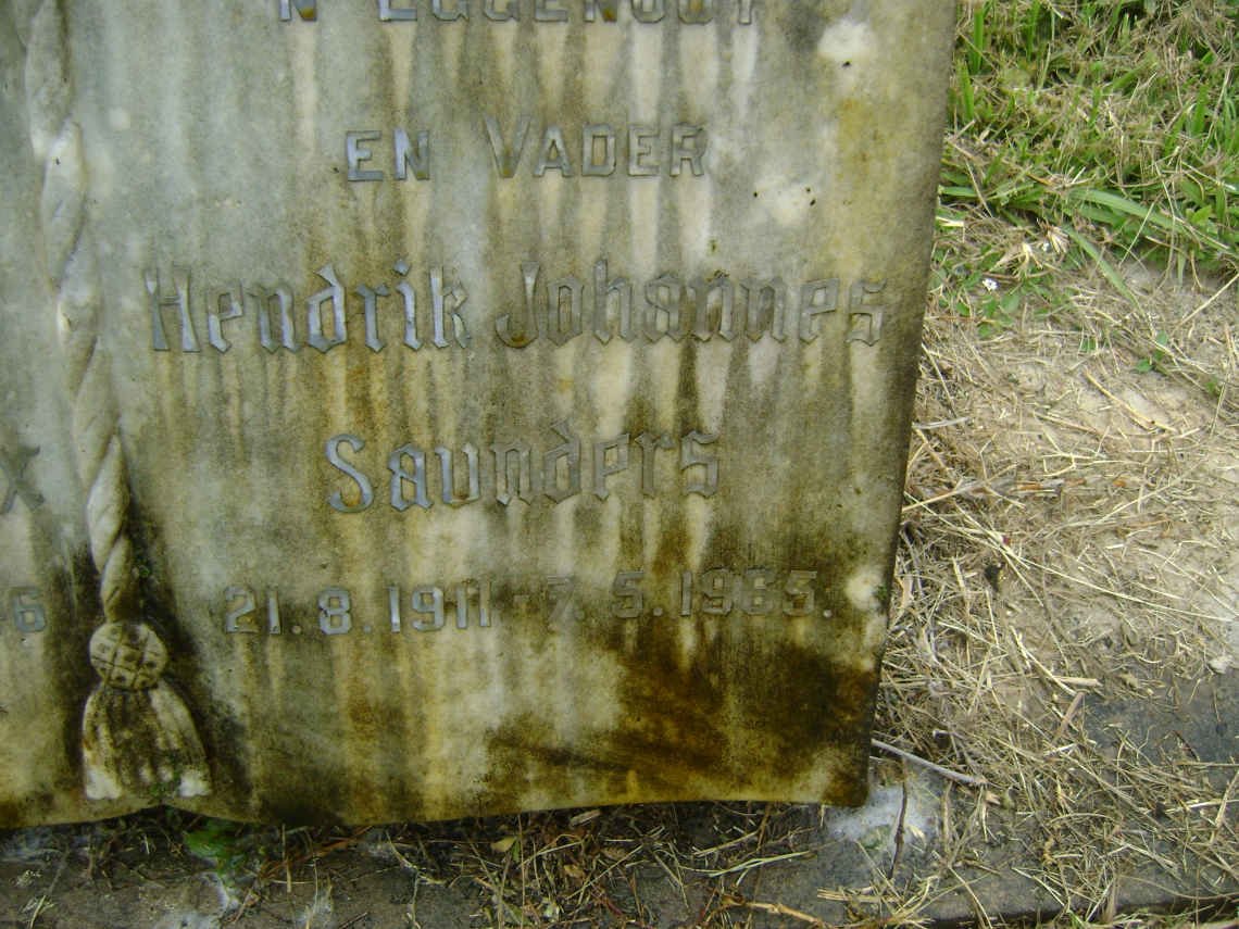 ROUX Abraham Ignatius Johannes, le 1901-1946 :: SAUNDERS Hendrik Johannes 1911-1965