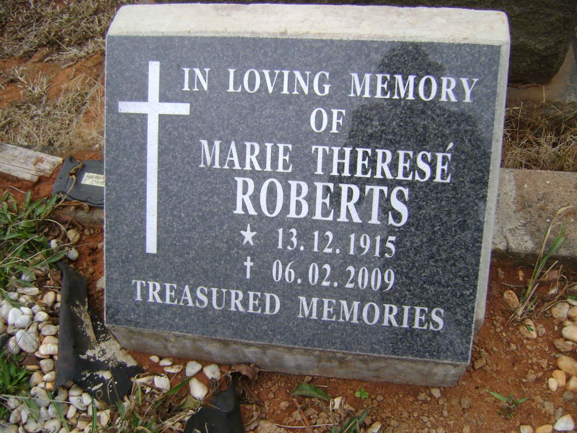 ROBERTS Marie Theresé 1915-2009