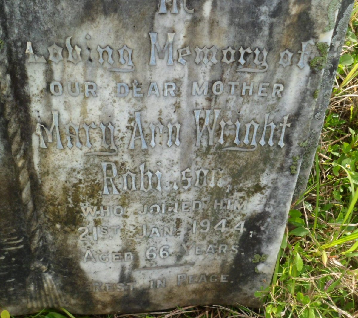 ROBINSON Mary Ann nee WRIGHT -1944