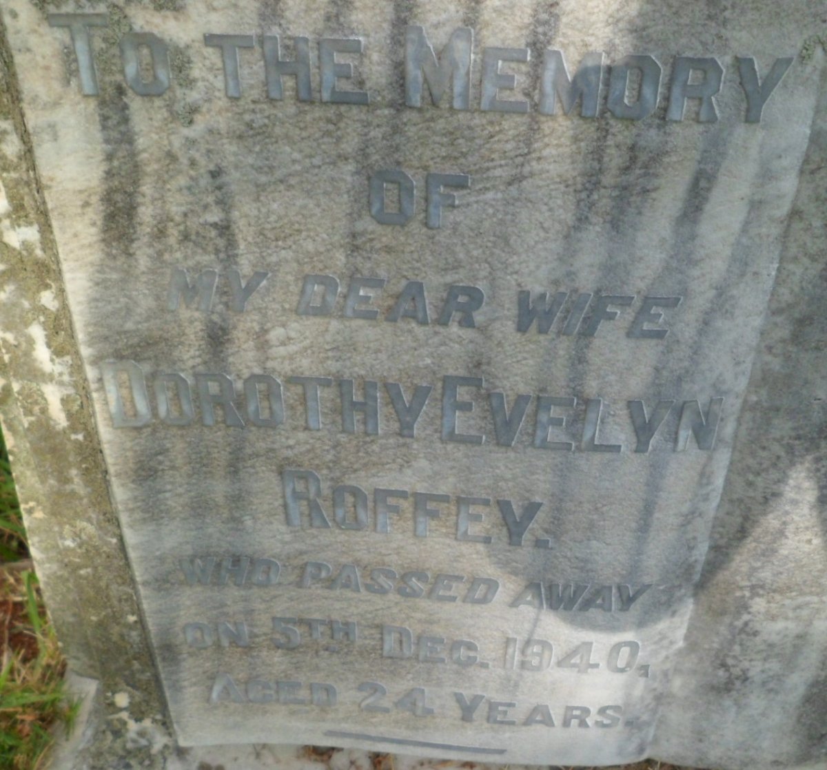 ROFFEY Dorothy Evelyn -1940