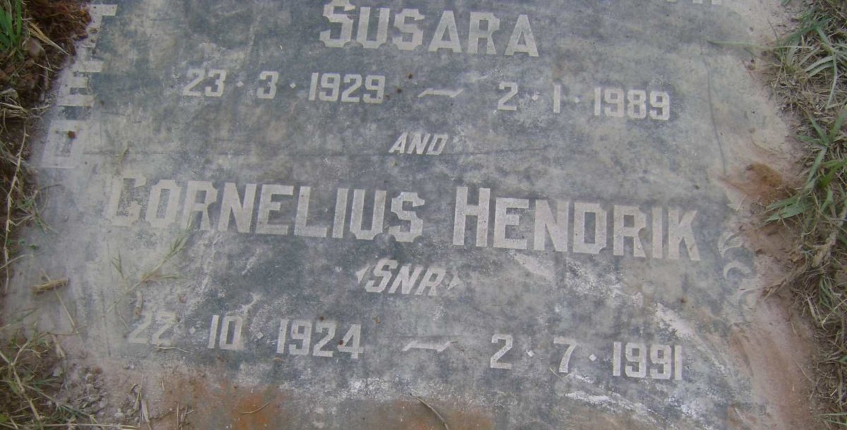 ROODT Cornelius Hendrik 1924-1991 &amp; Susanna Elizabeth Susara 1929-1989 :: ROODT Cornelius Hendrik 1948-1958