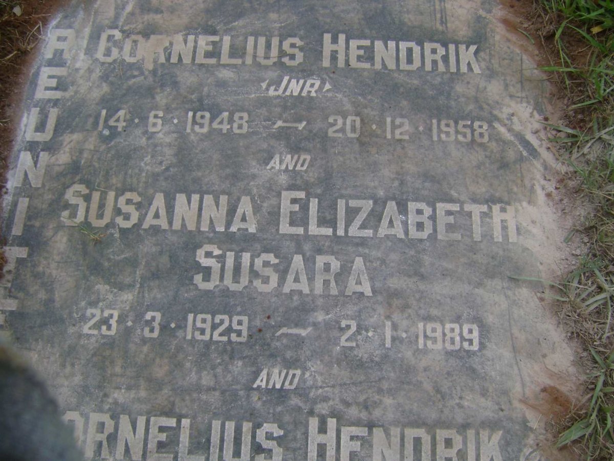 ROODT Cornelius Hendrik 1924-1991 &amp; Susanna Elizabeth Susara 1929-1989 :: ROODT Cornelius Hendrik 1948-1958