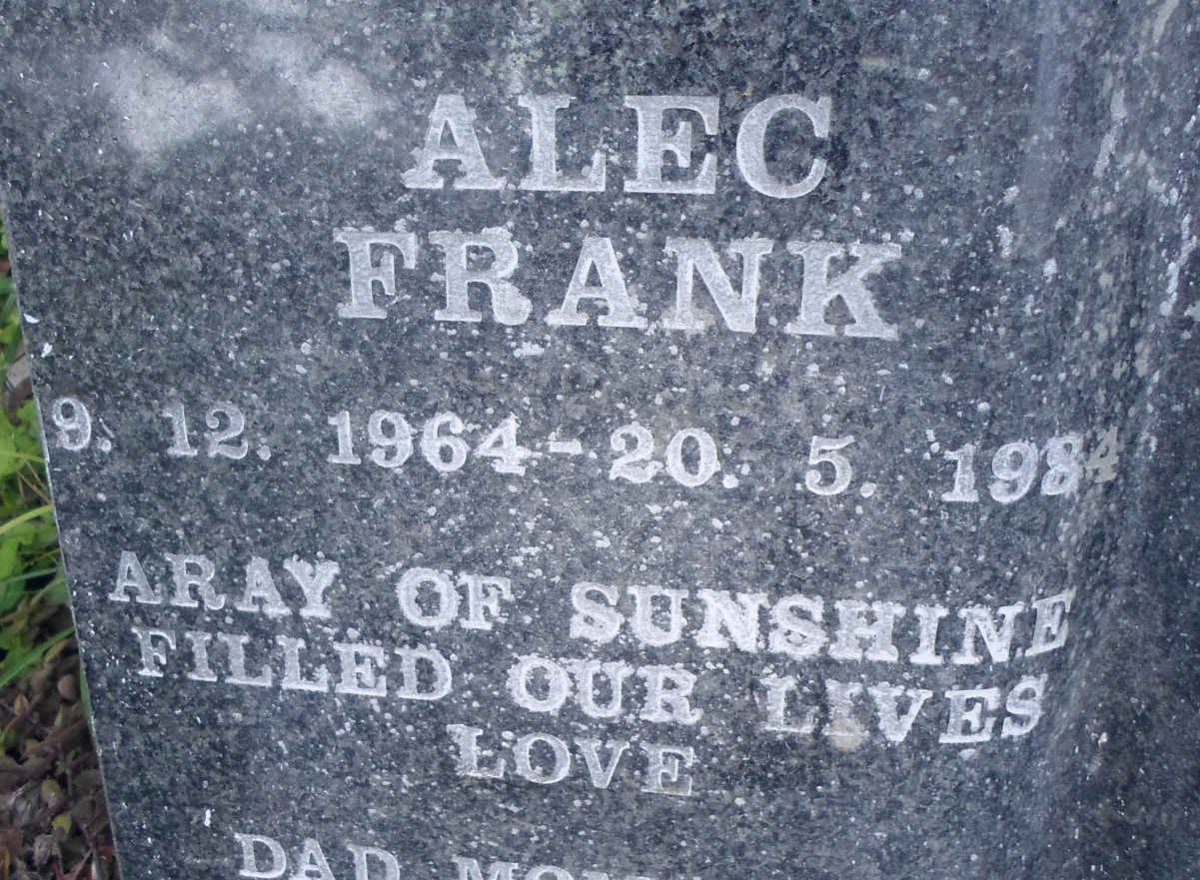ROUX Alec Frank, le 1964-1984