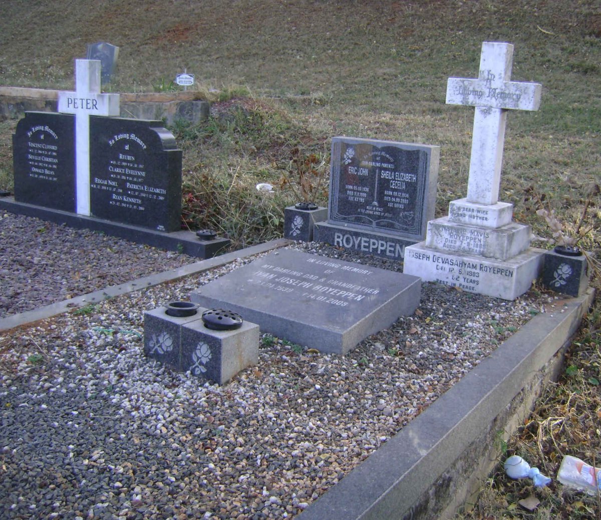 ROYEPPEN Eric John 1936-1999 &amp; Sheila Elizabeth Cecelia 1936-2003 :: ROYEPPEN Ivan Joseph 1939-2008