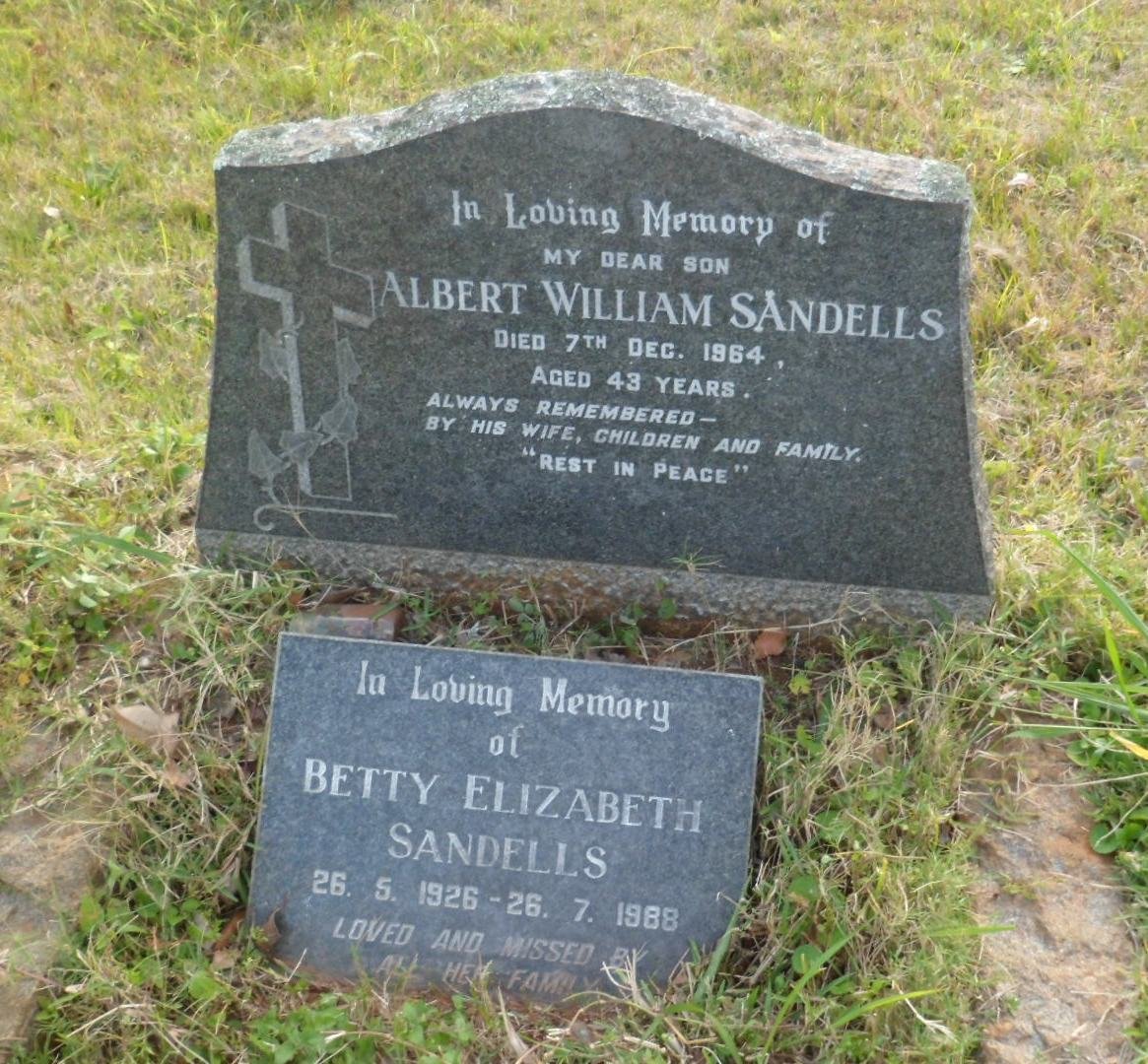 SANDELLS Albert William  -1964 :: SANDELLS Betty Elizabeth 1926-1988