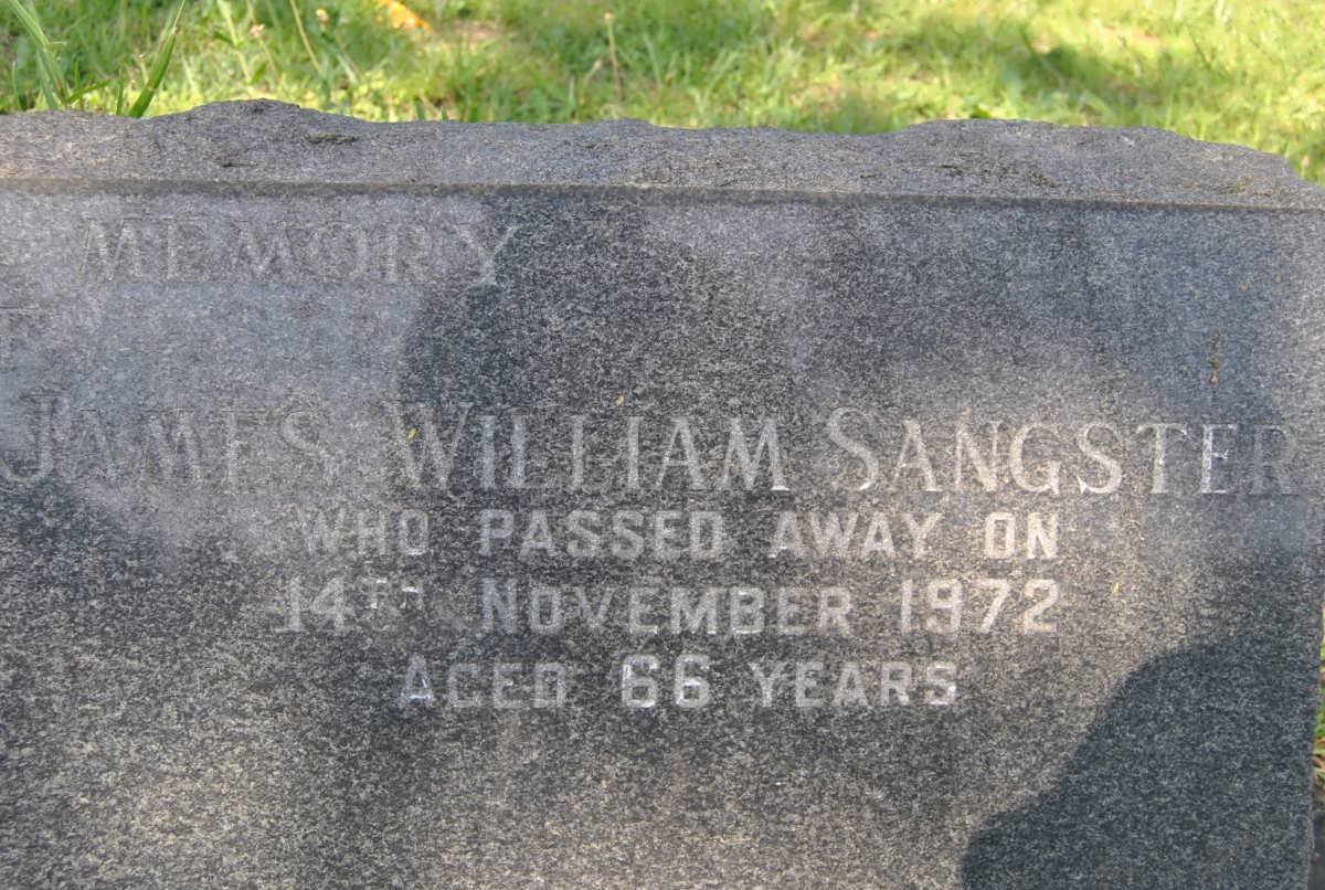 SANGSTER James William -1972