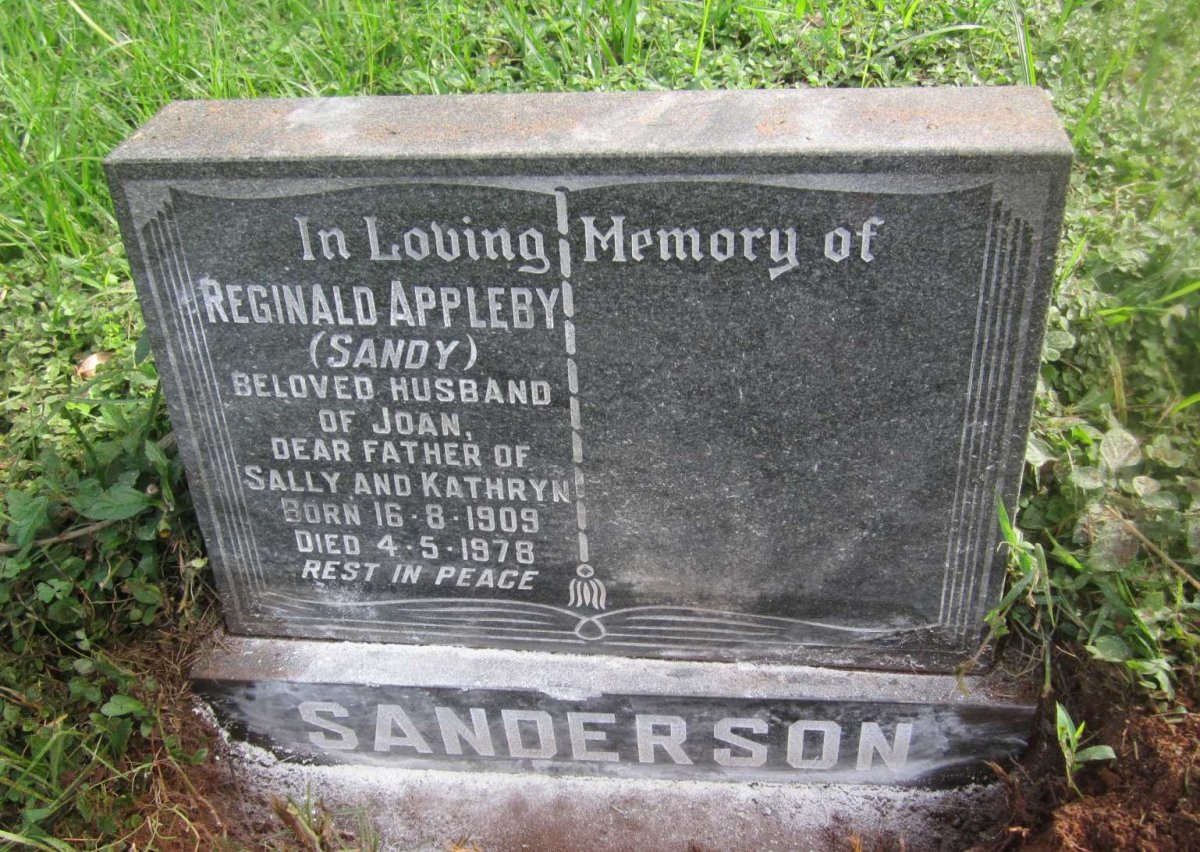 SANDERSON Reginald Appleby 1909-1978
