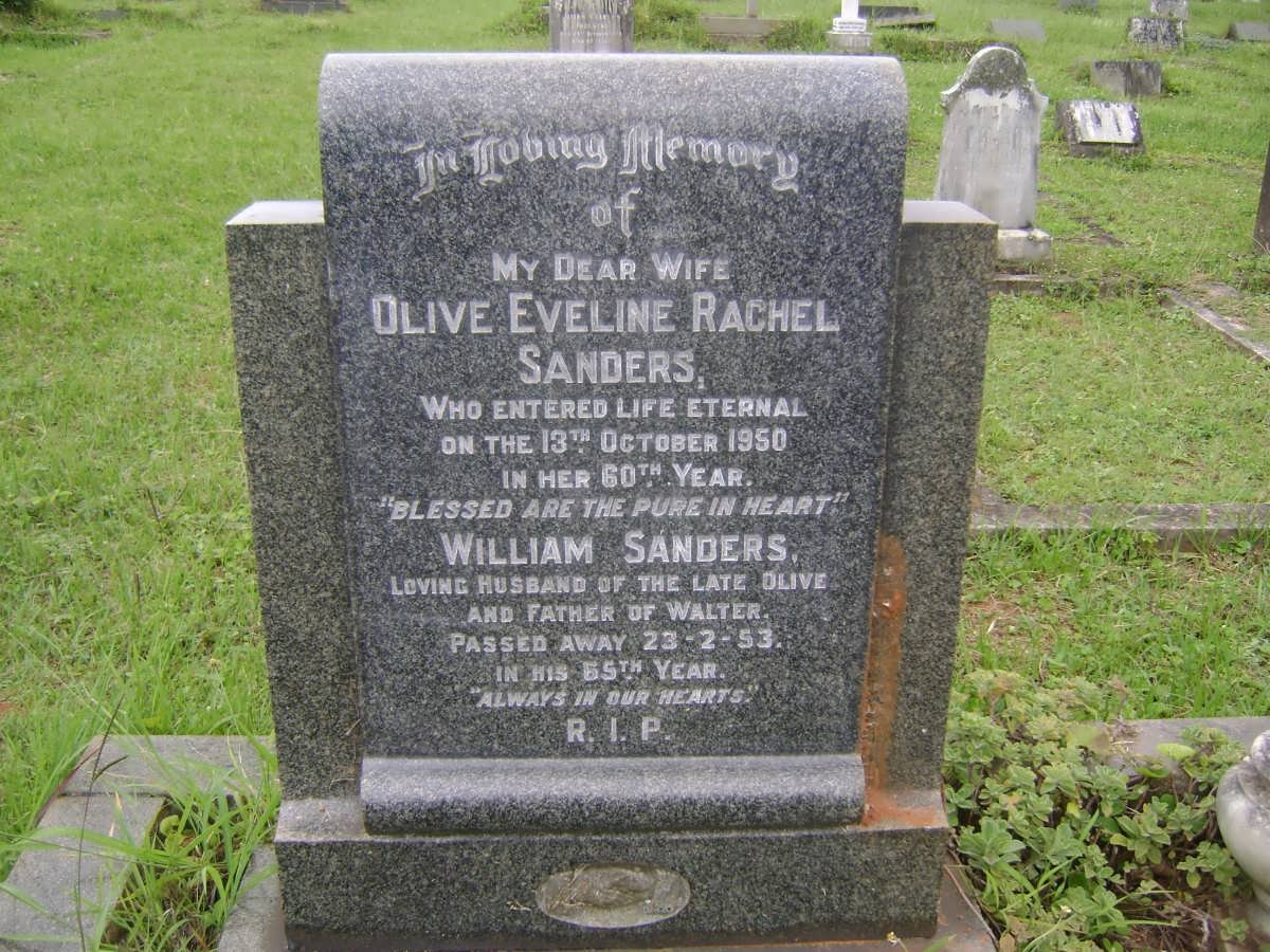 SANDERS William -1953 &amp; Olive Eveline Rachel -1950