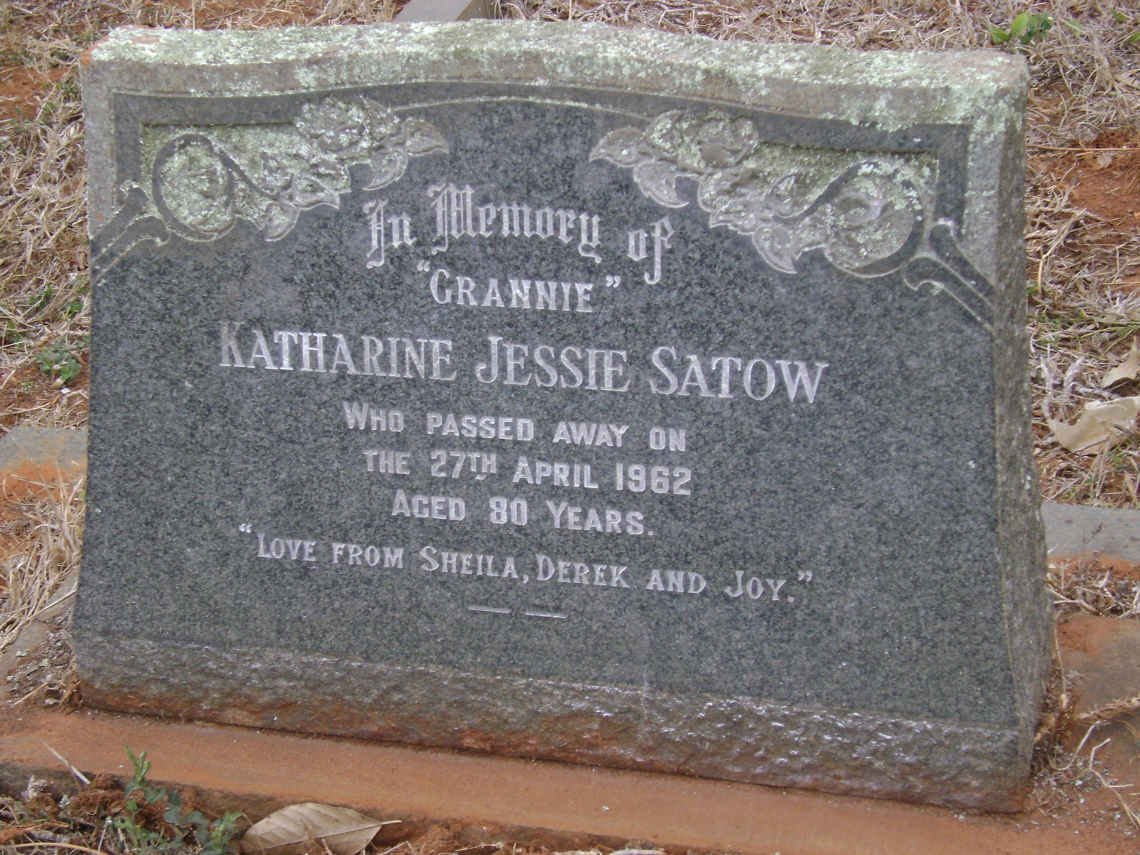 SATOW Katharine Jessie -1962