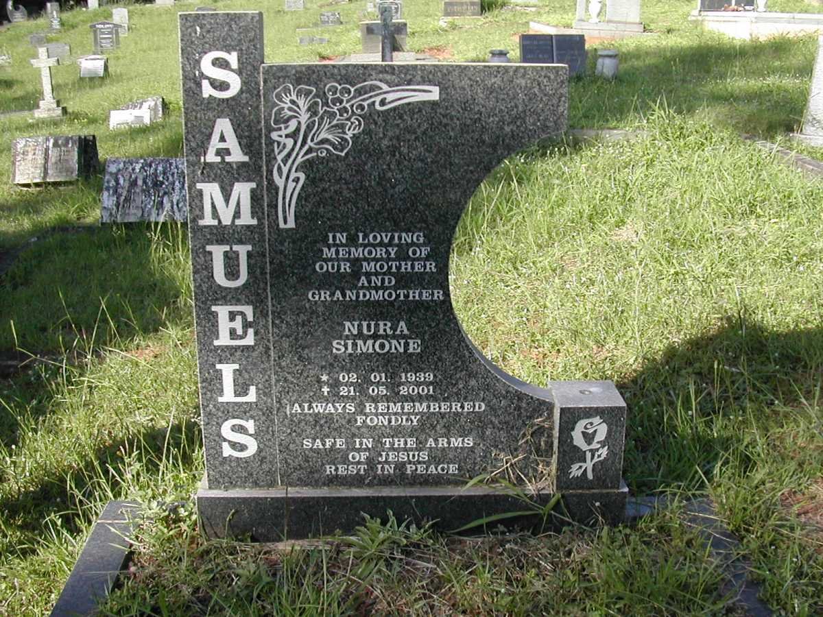 SAMUELS Nura Somone 1939-2001