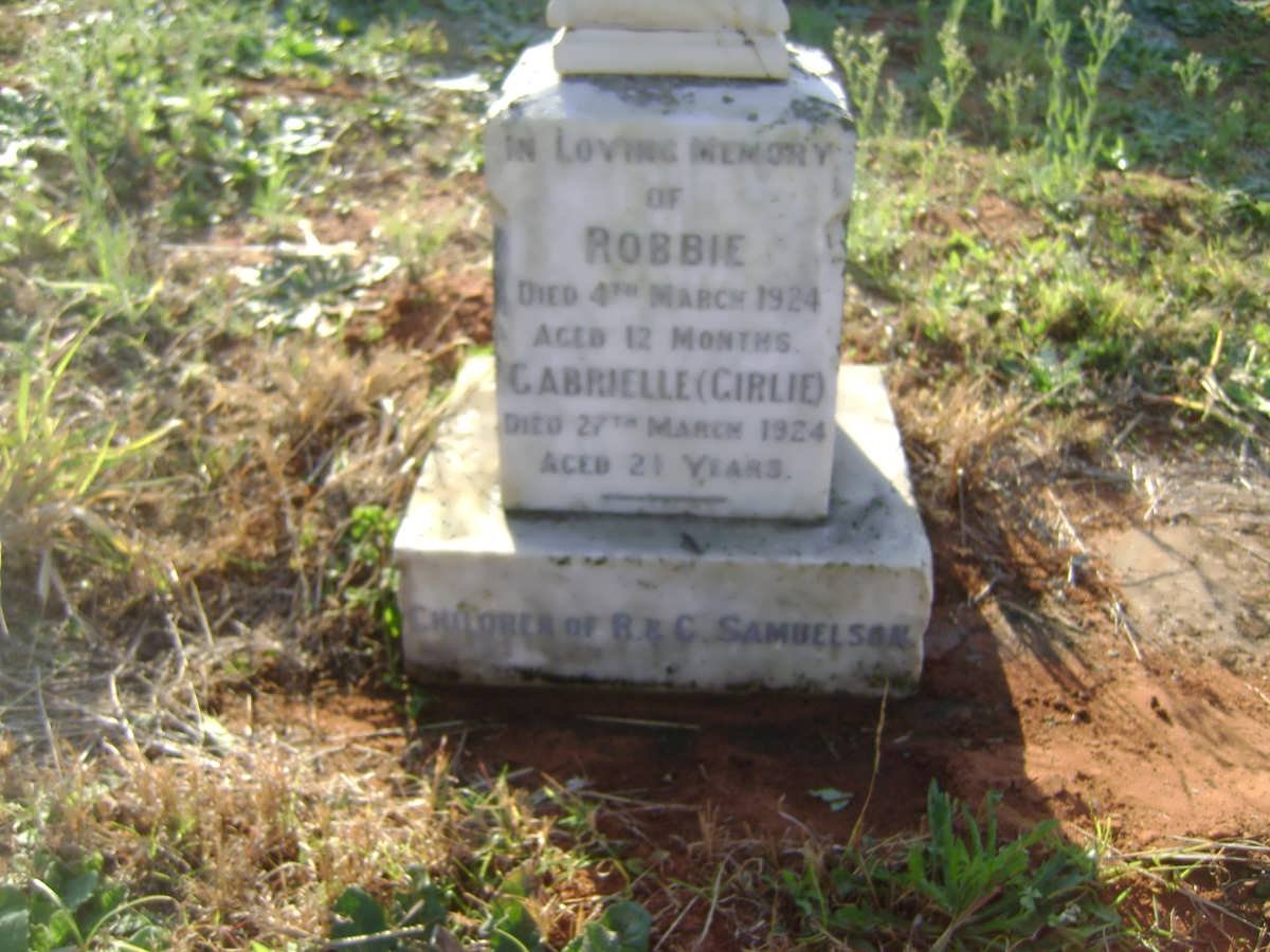 SAMUELSON Gabrielle -1924 :: SAMUELSON Robbie -1924