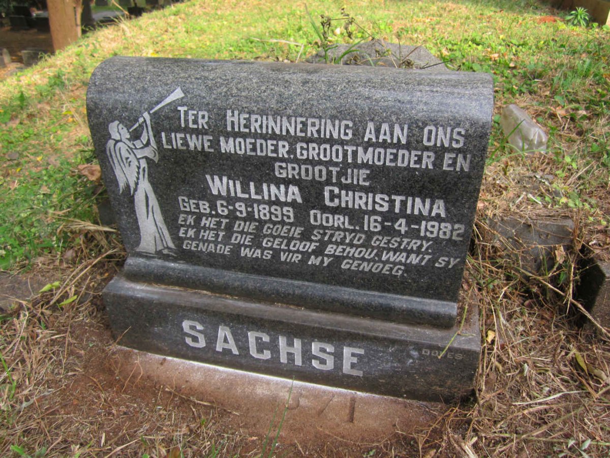 SACHSE Willina Christina 1899-1982