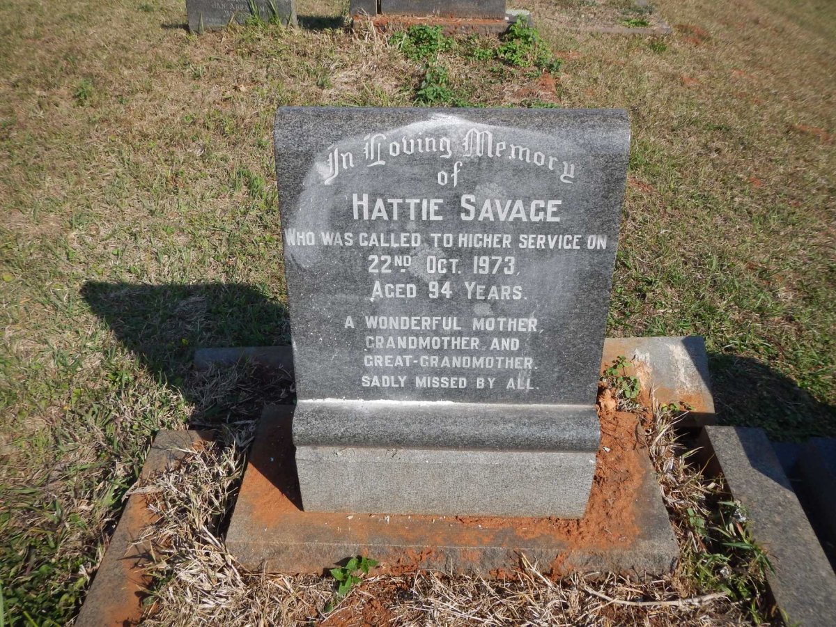 SAVAGE Hattie -1973