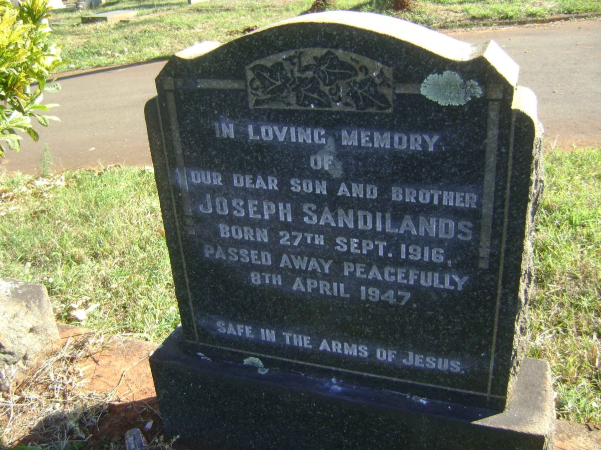 SANDILANDS Joseph 1916-1947