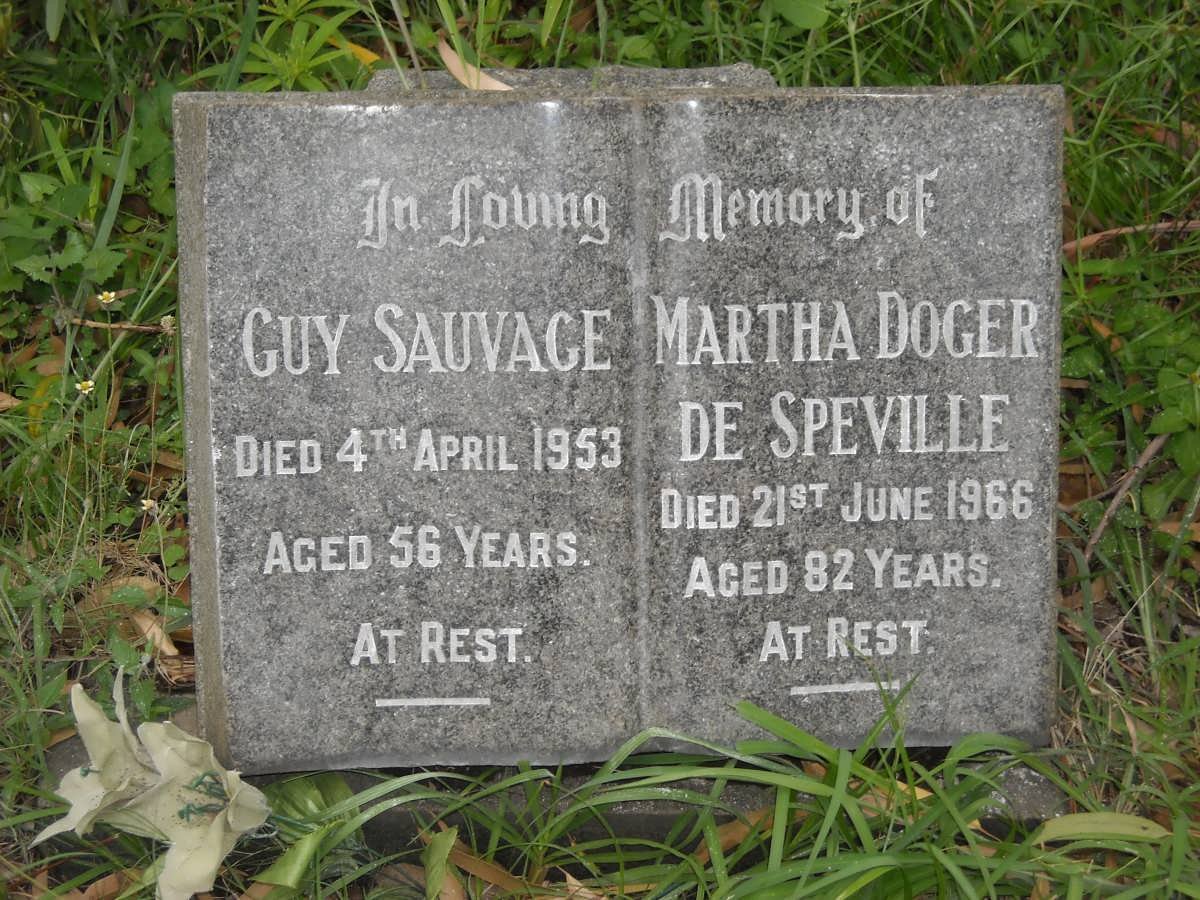 SAUVAGE Guy -1953 :: SPEVILLE Martha Doger, de -1966