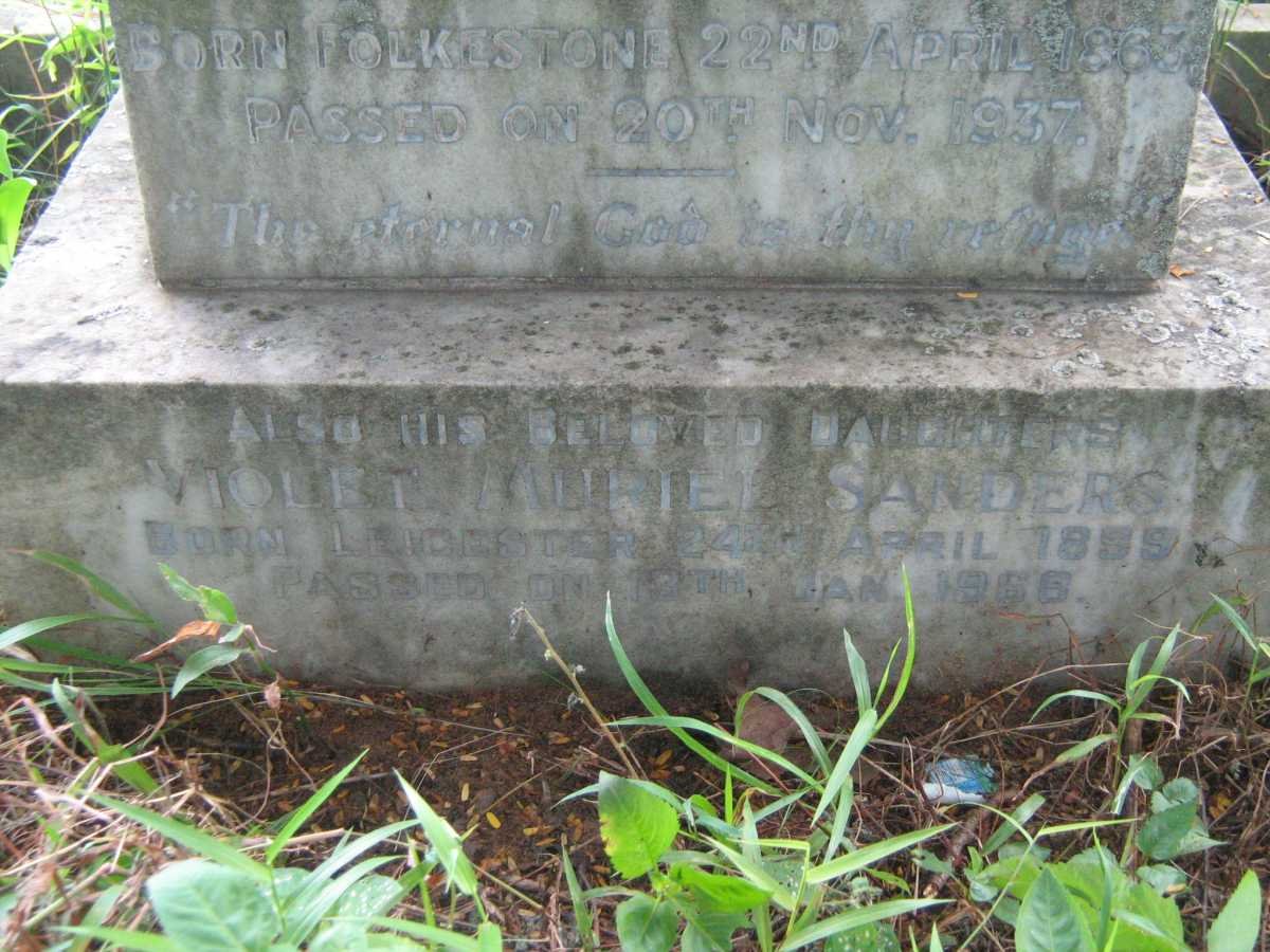 SANDERS Harry 1863-1937 &amp; Violet Ellen -1968