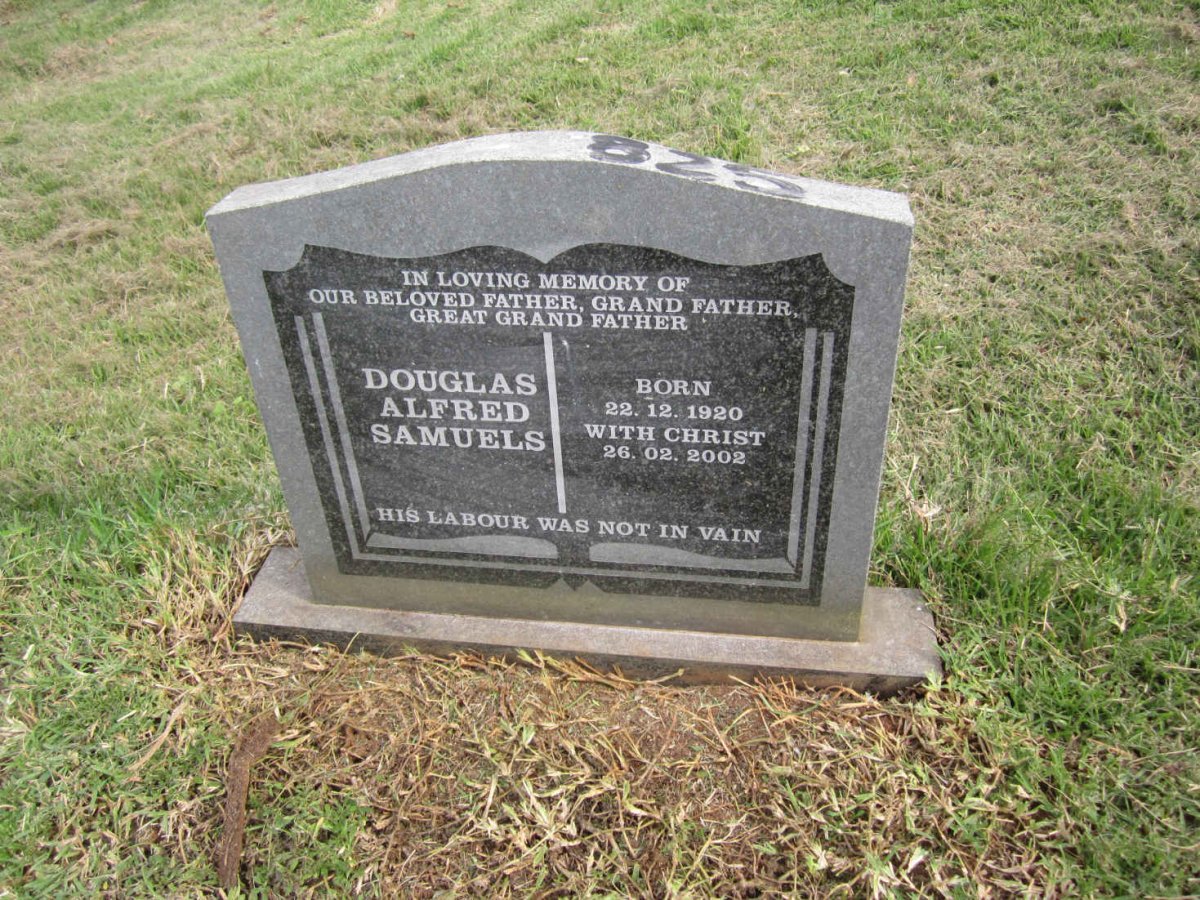 SAMUELS Douglas Alfred 1920-2002