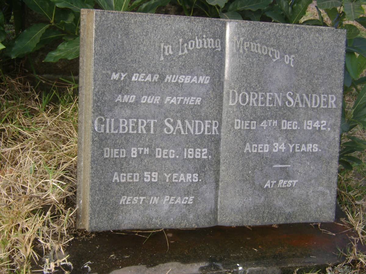 SANDER Gilbert -1962 &amp; Doreen -1942