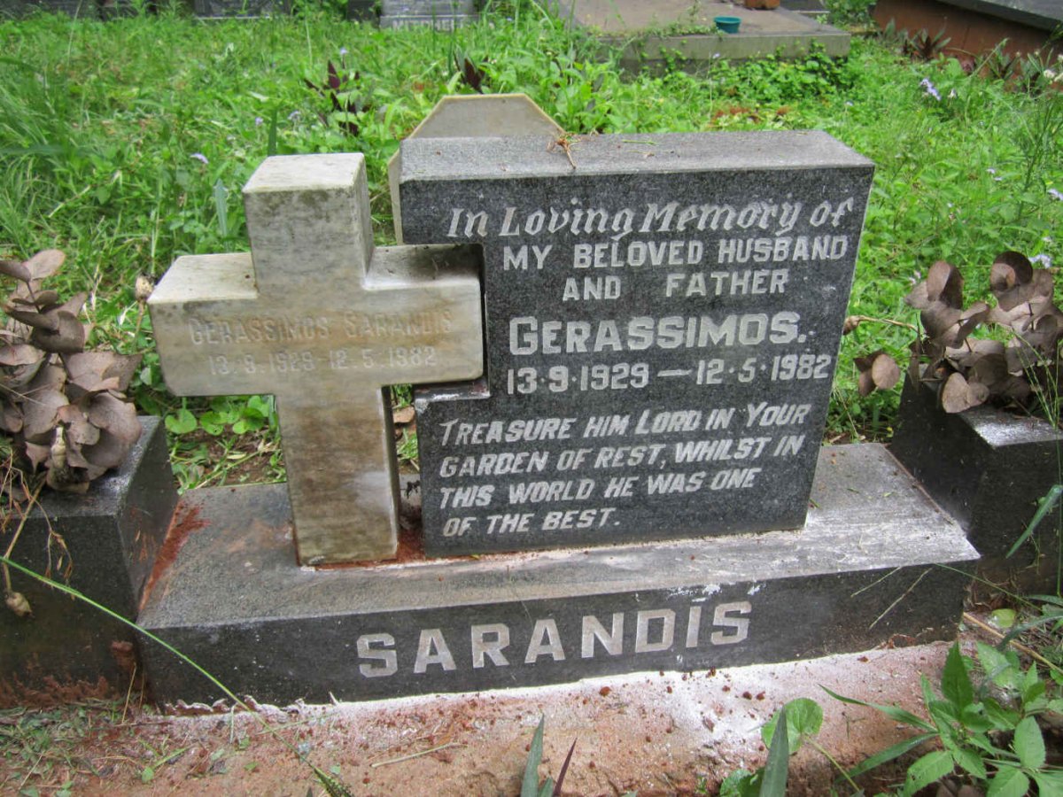 SARANDIS Gerassimos 1929-1982