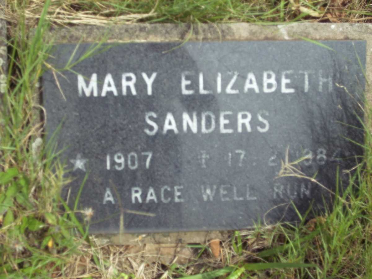 SANDERS Mary Elizabeth 1907-1984
