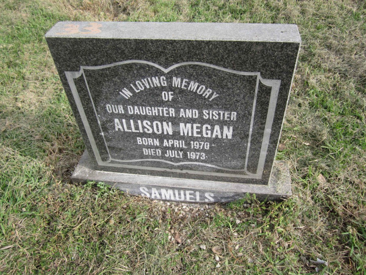 SAMUELS Allison Megan 1970-1973