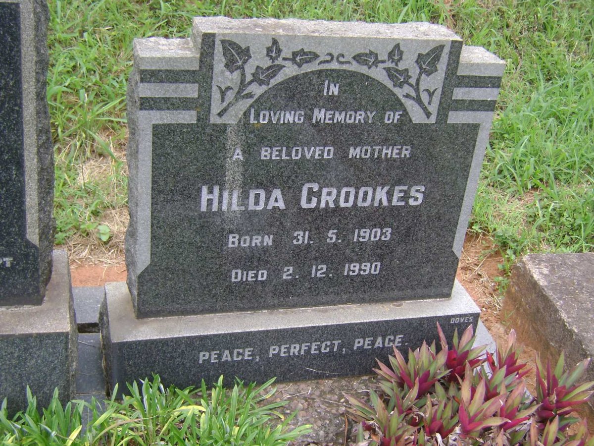 CROOKES Hilda 1903-1990