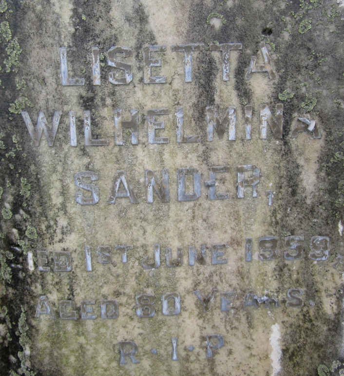 SANDER Lisetta Wilhelmina -1959