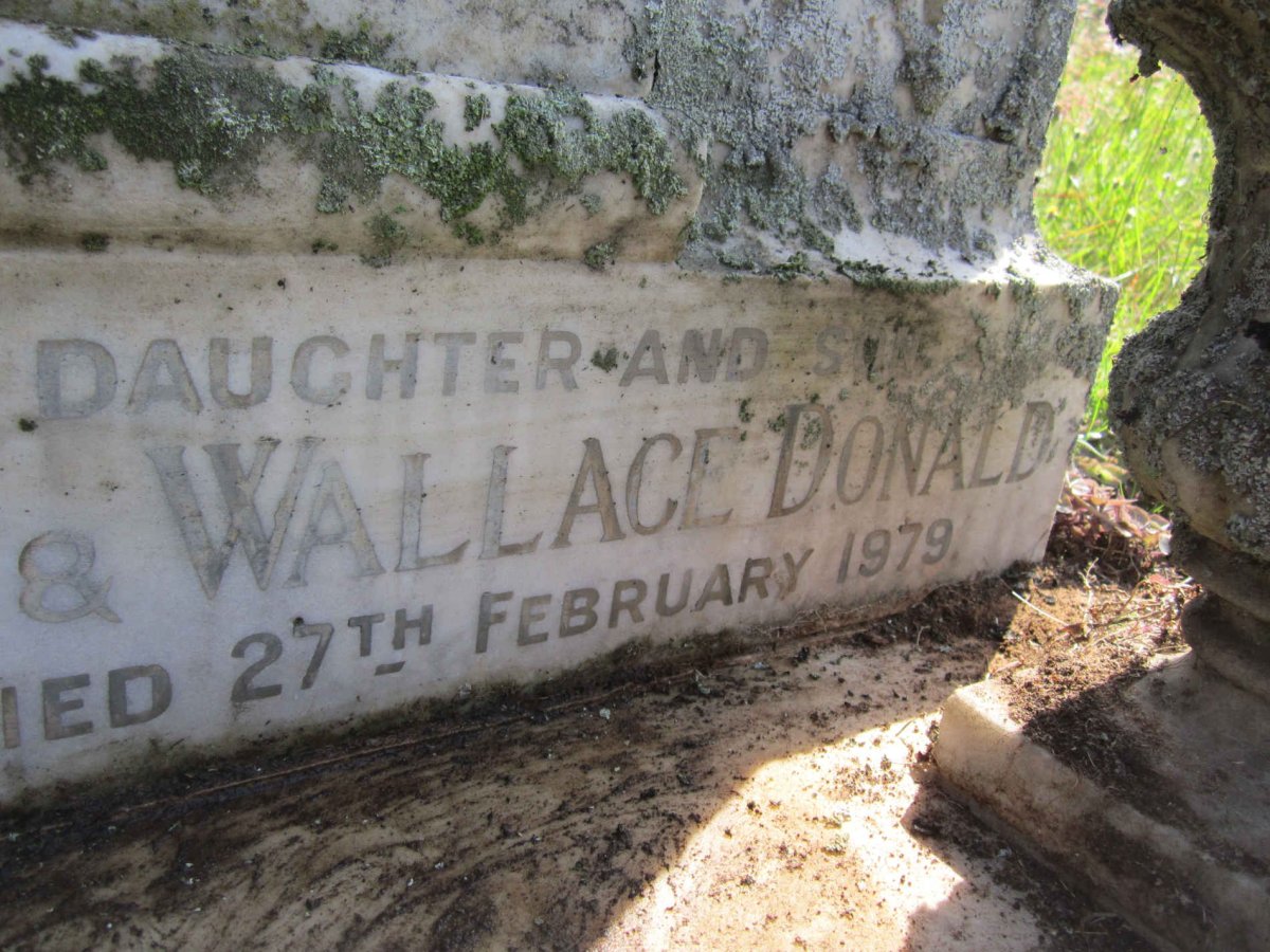 SANGSTER Wallace Donald -1979