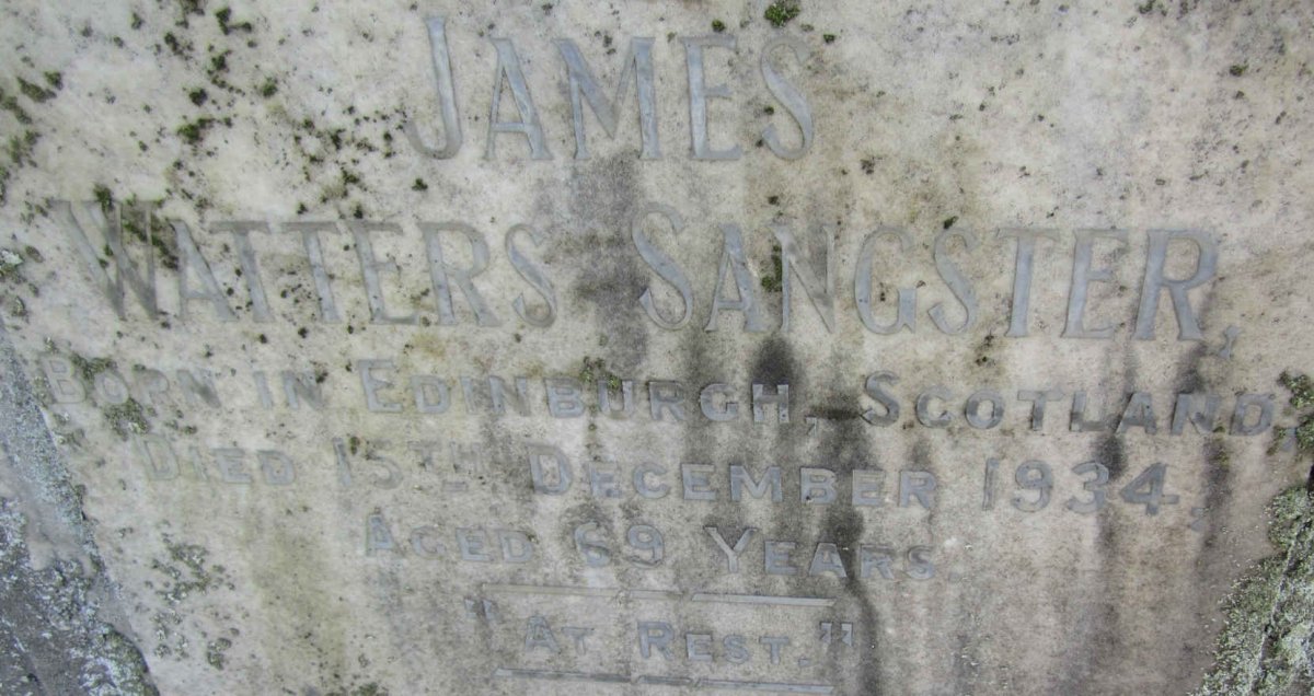 SANGSTER James Watters -1934
