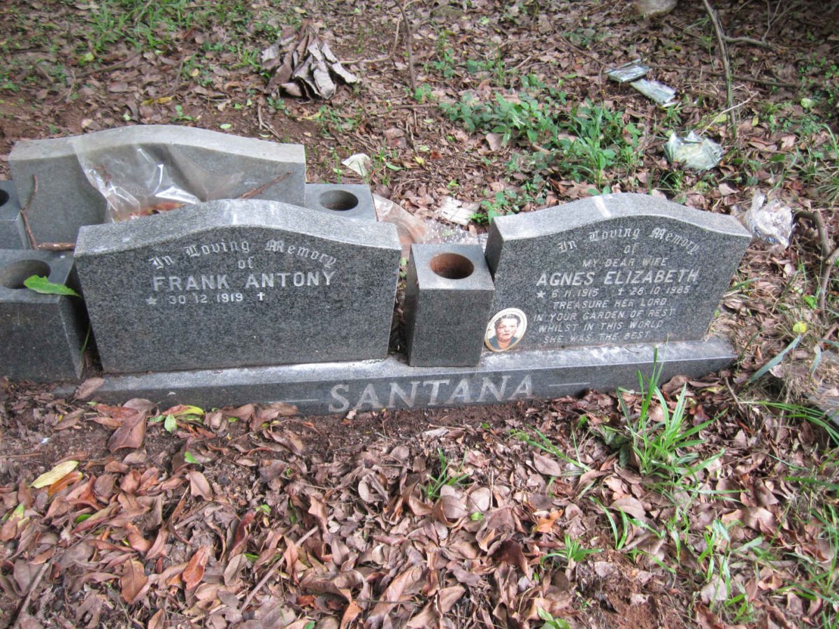 SANTANA Frank Antony 1919- &amp; Agnes Elizabeth 1915-1985