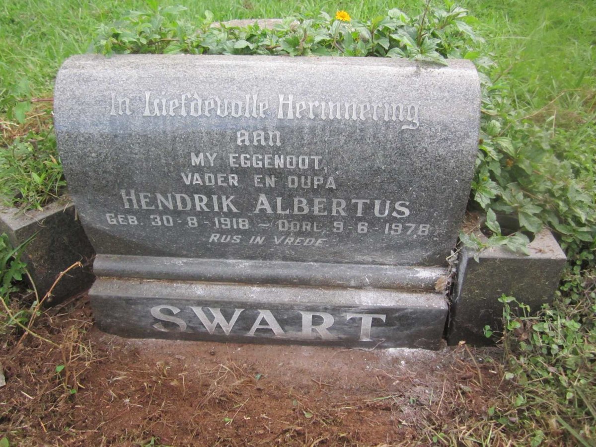 SWART Hendrik Albertus 1918-1978