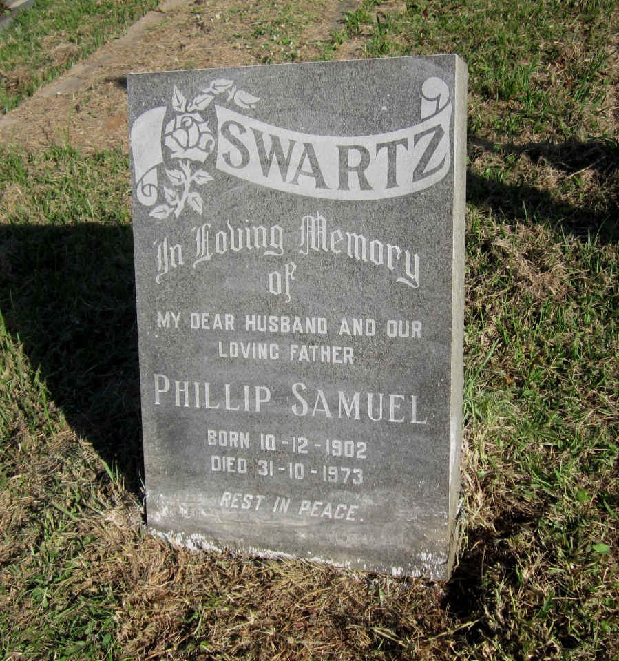 SWARTZ Phillip Samuel 1902-1973