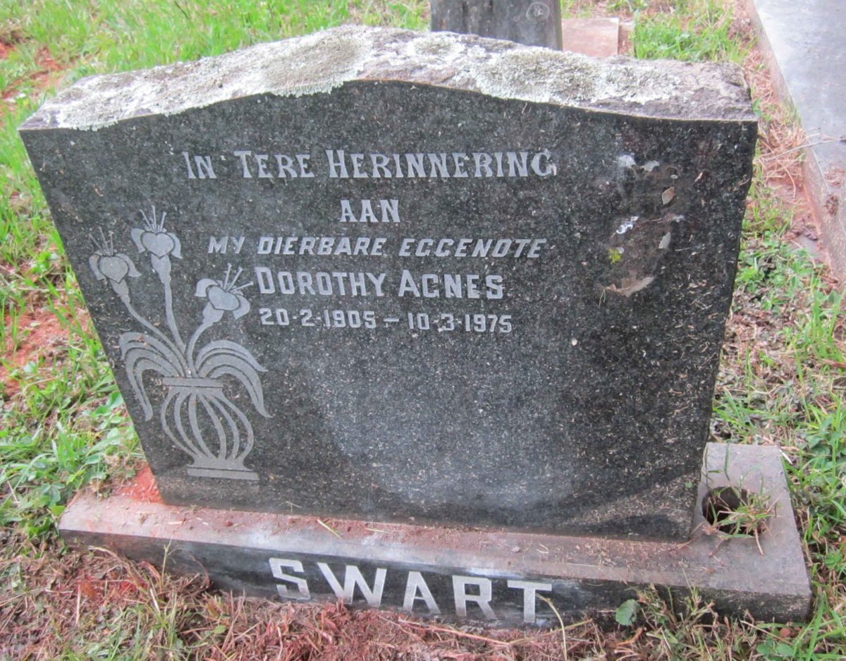 SWART Dorothy Agnes 1905-1975