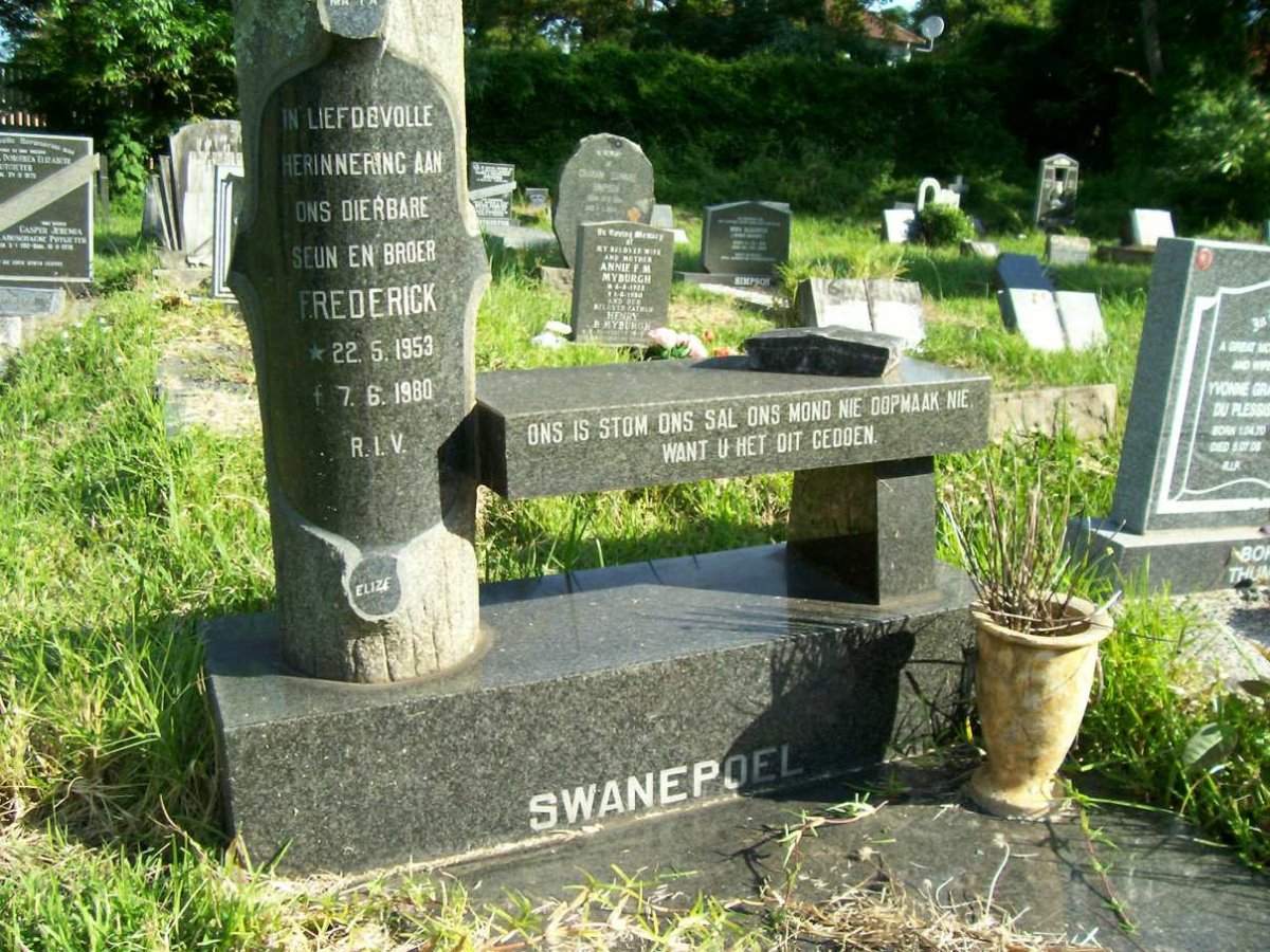SWANEPOEL Frederick 1953-1980