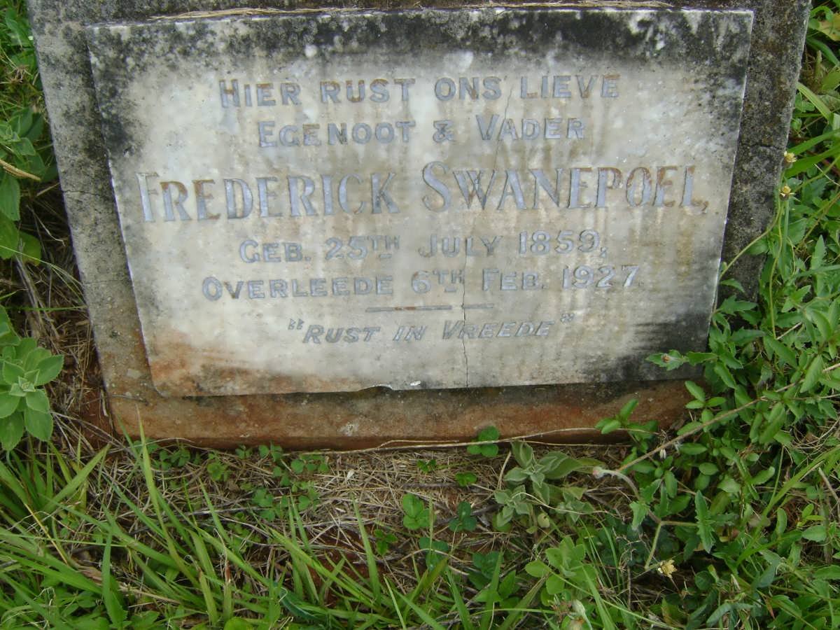 SWANEPOEL Frederick 1859-1927