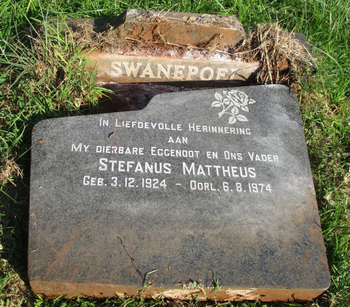 SWANEPOEL Stefanus Mattheus 1924-1974