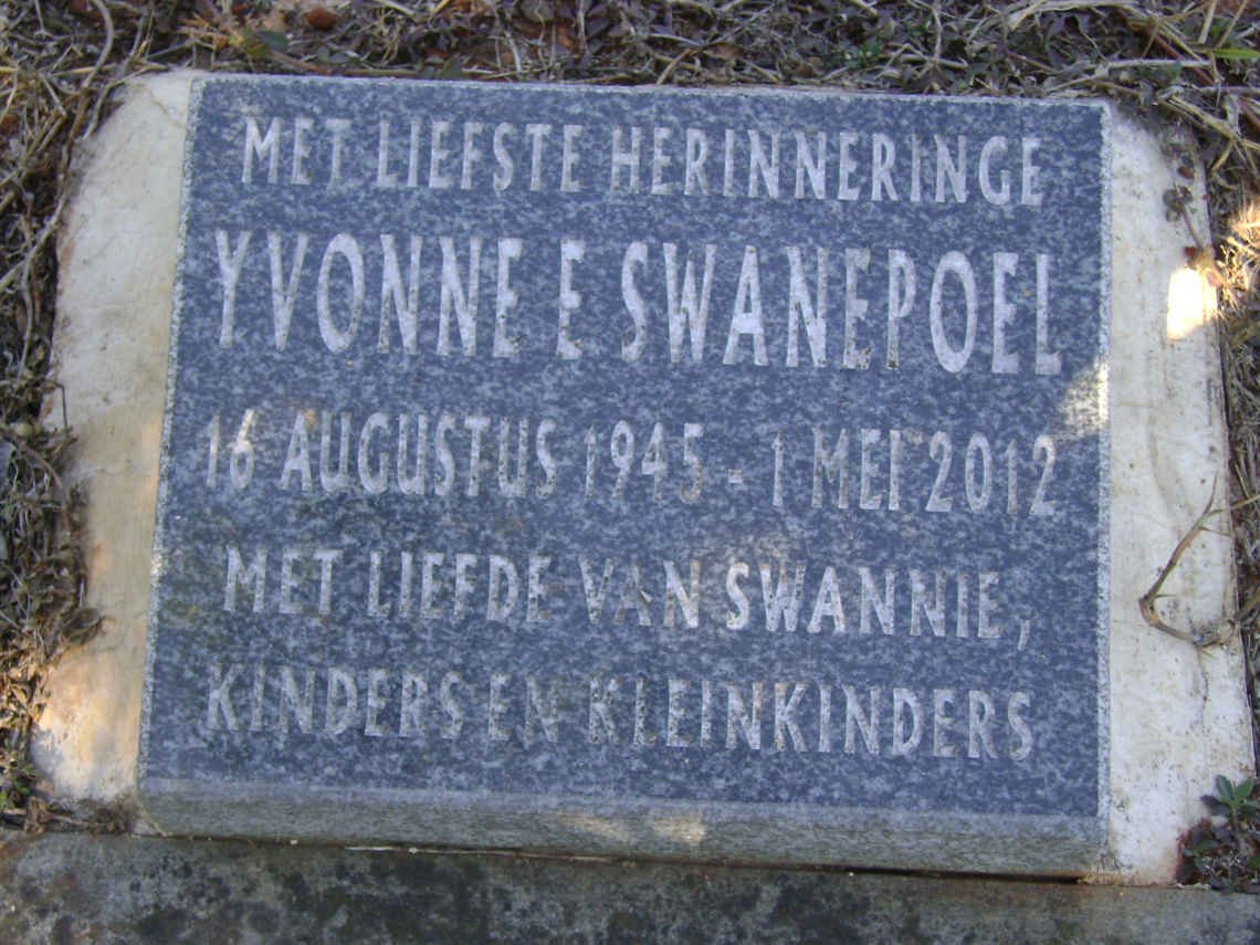 SWANEPOEL Yvonne E. 1945-2012