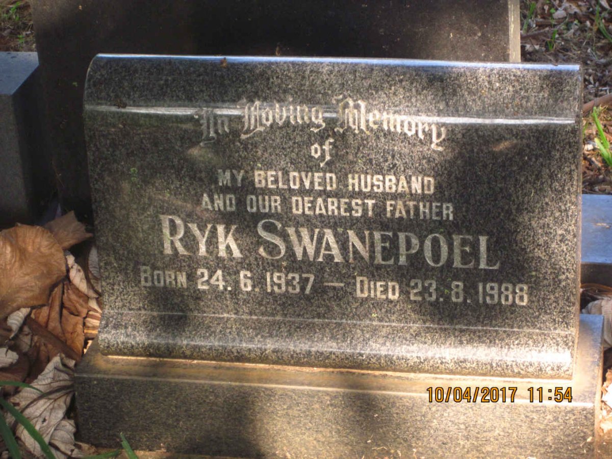 SWANEPOEL Ryk 1937-1988