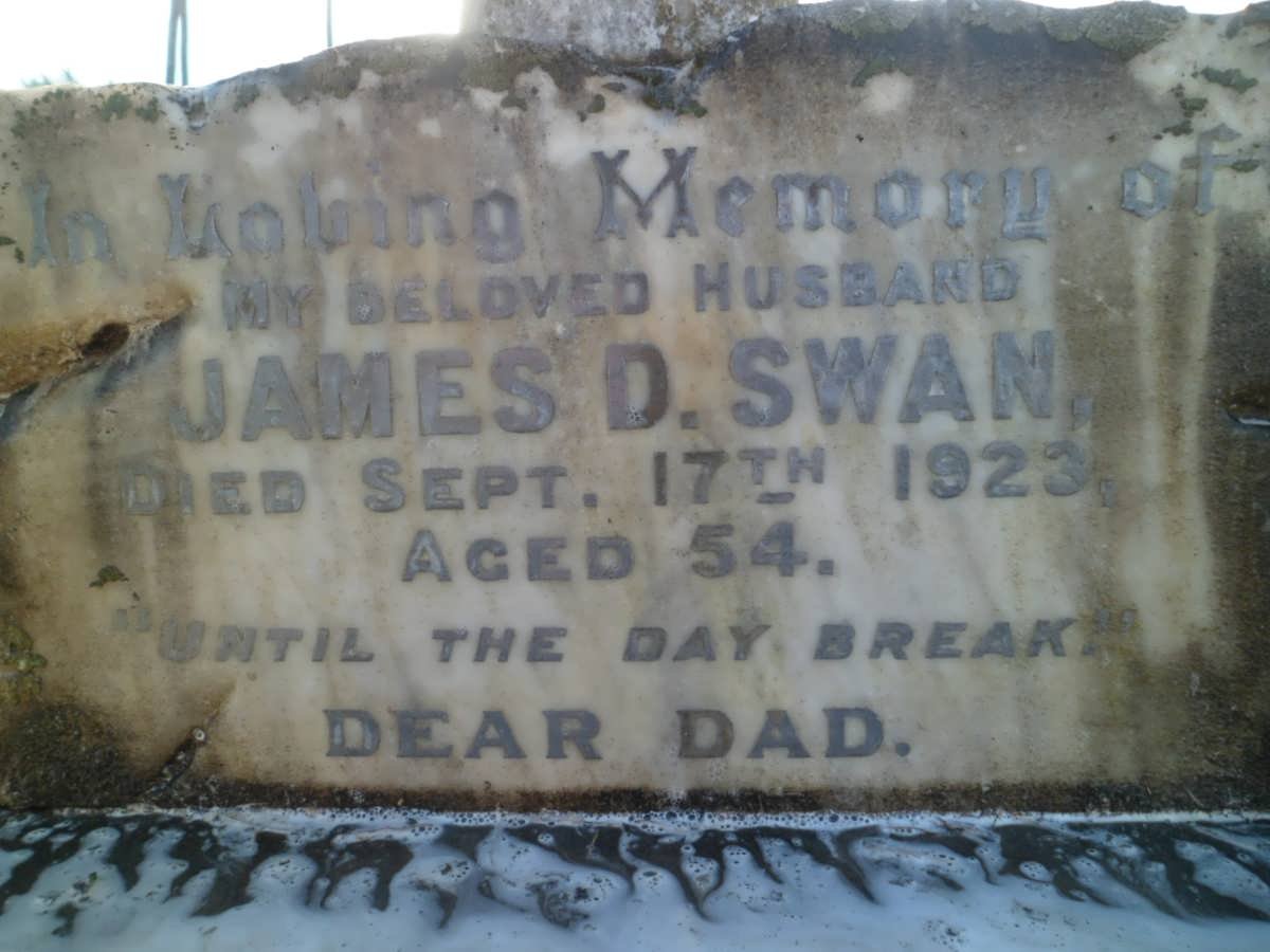 SWAN James D. -1923 &amp; Miceleara Julia -1937