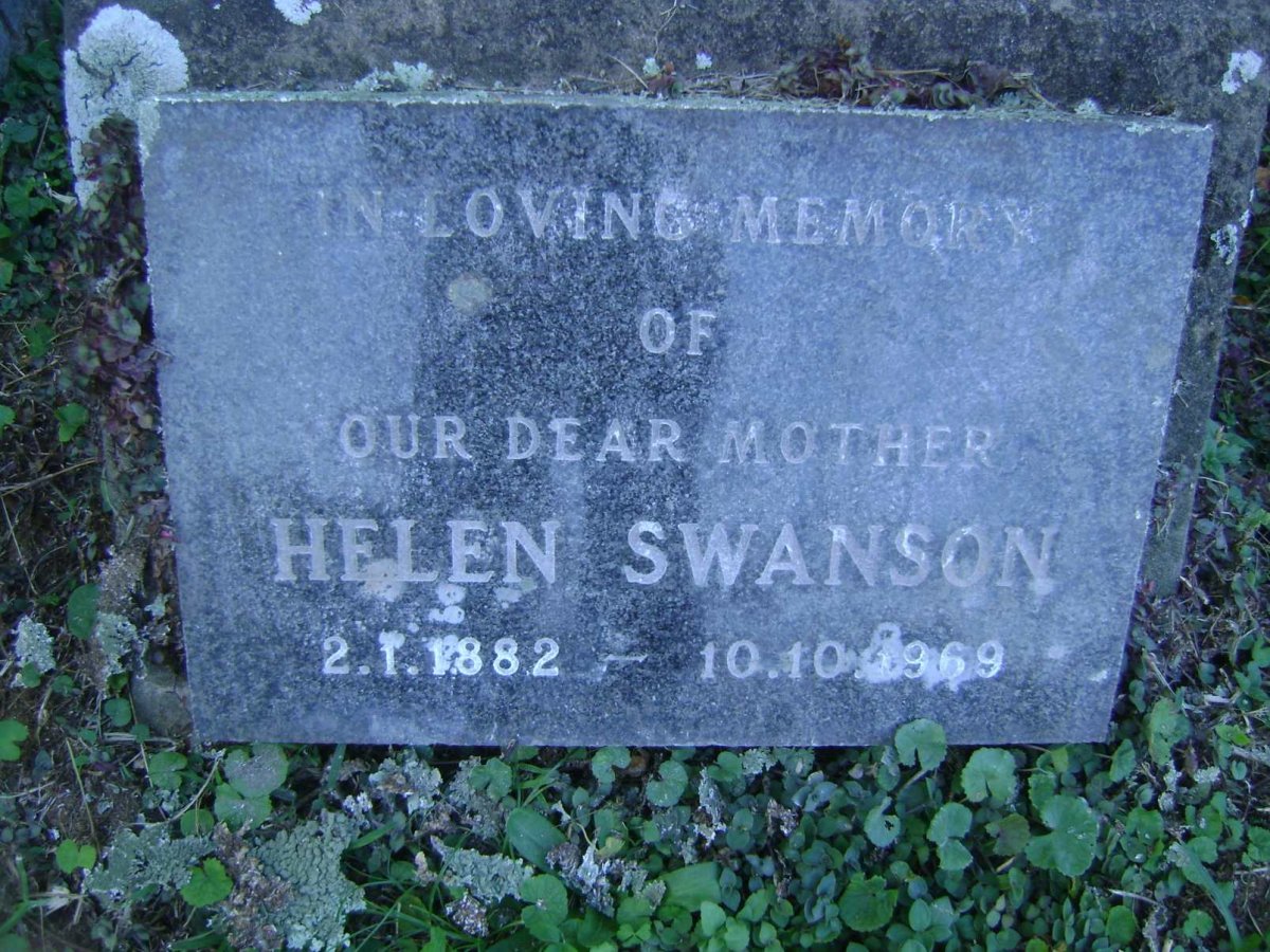 SWANSON Helen 1882-1969