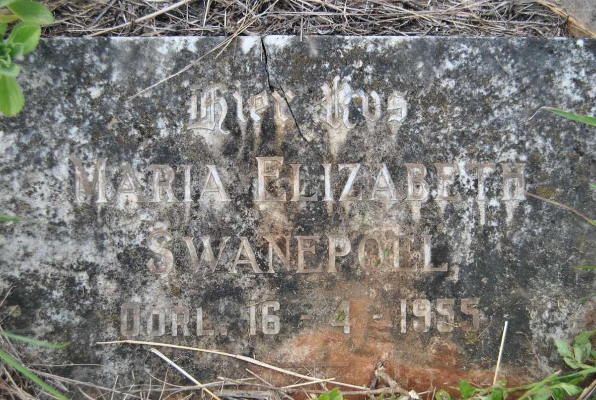SWANEPOEL Maria Elizabeth -1955