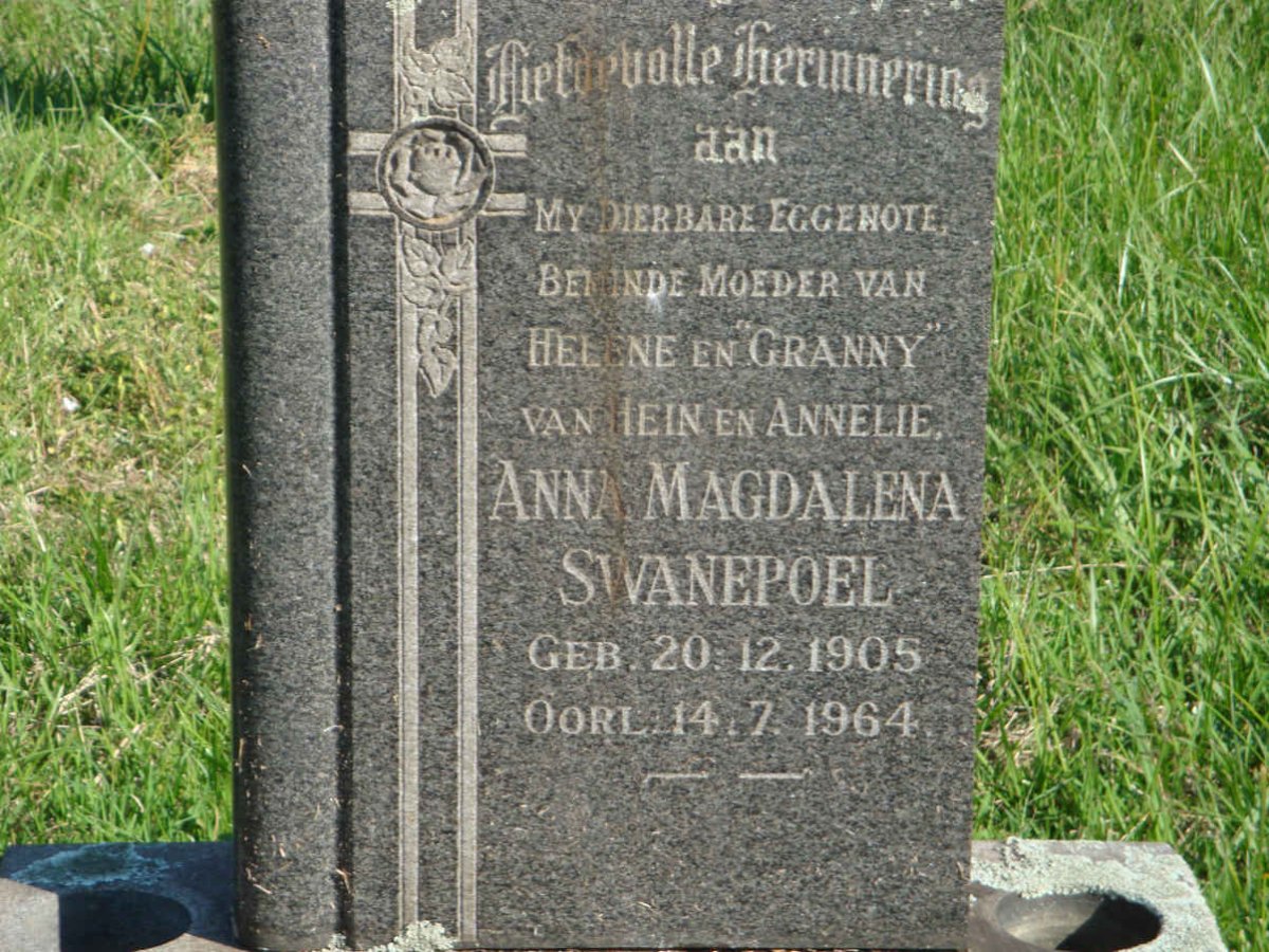 SWANEPOEL Anna Magdalena 1905-1964