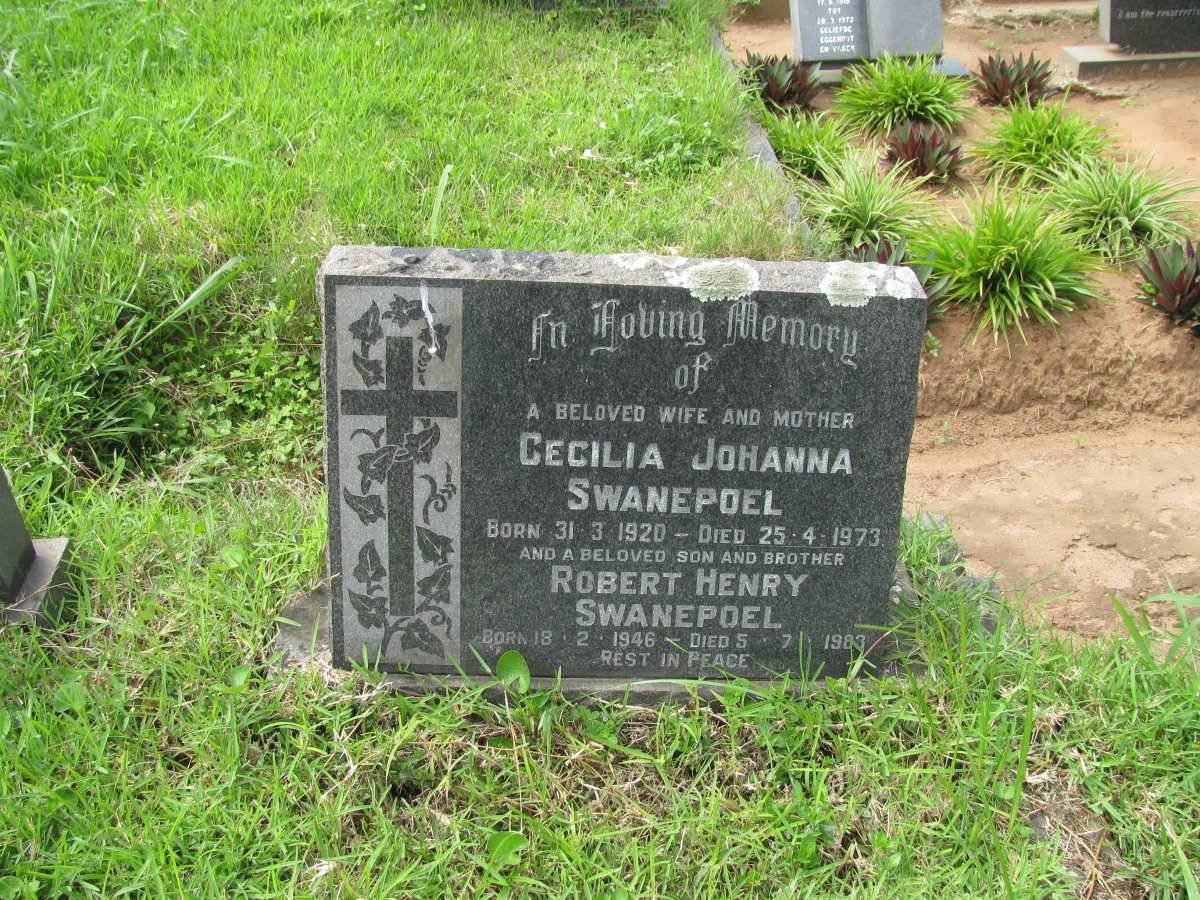 SWANEPOEL Robert Henry 1946-1983 :: SWANEPOEL Cecilia Johanna 1920-1973