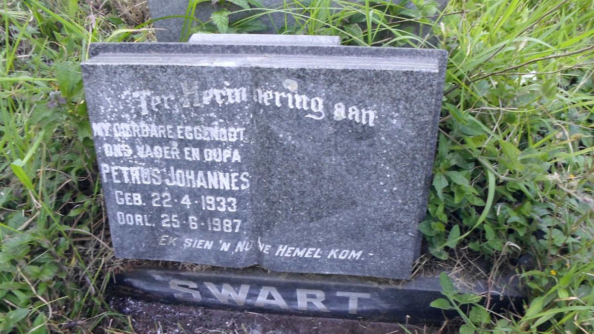 SWART Petrus Johannes 1933-1987