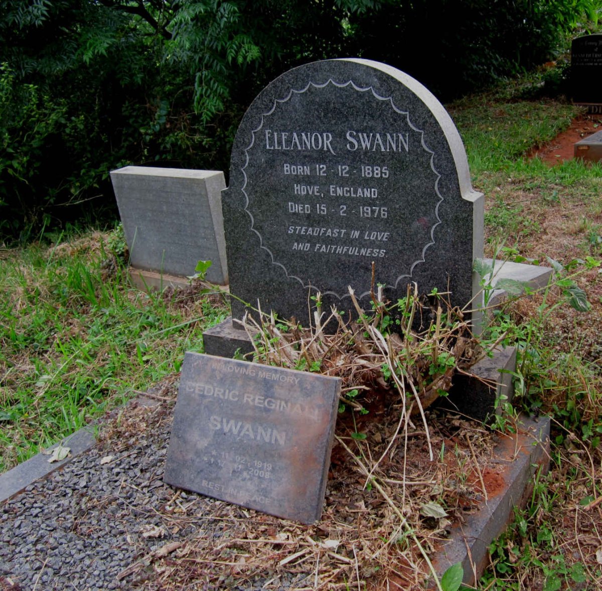 SWANN Eleanor 1885-1976 :: SWANN Cedric Reginald 1919-2008