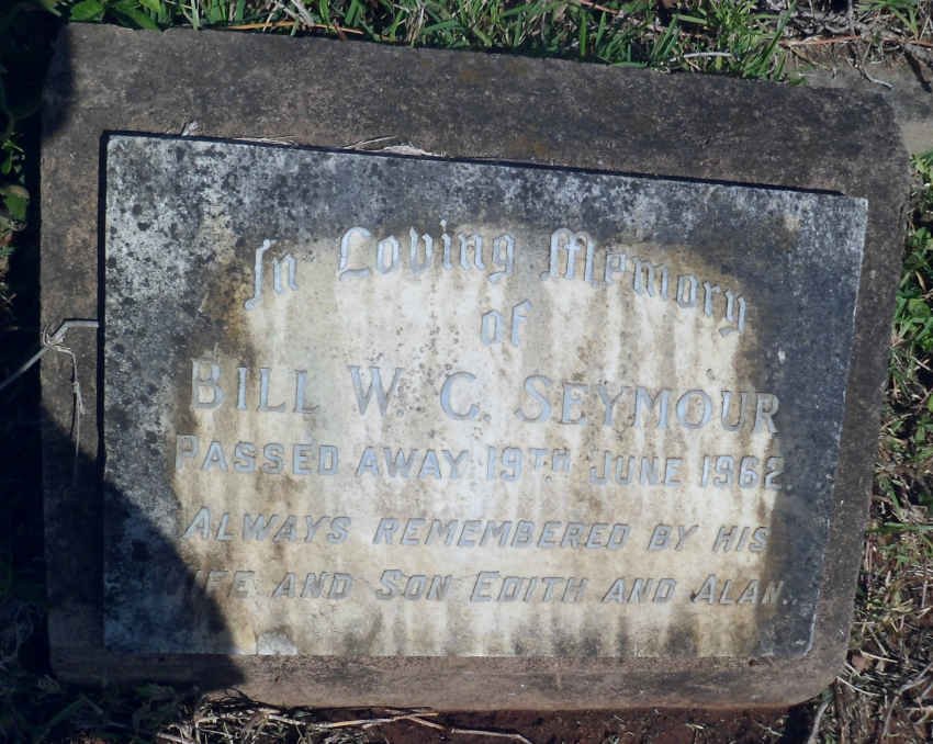 SEYMOUR Bill W.C. -1962