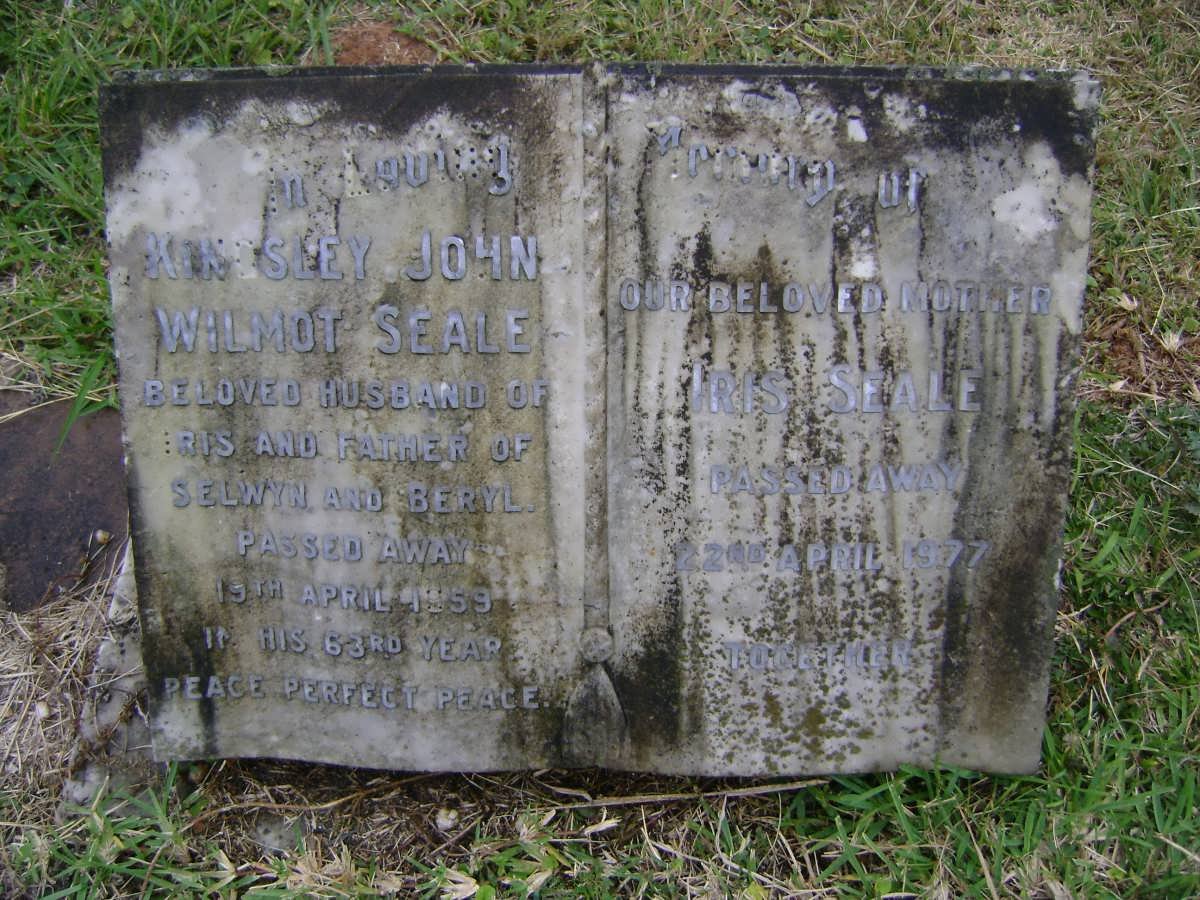 SEALE Kingsley John Wilmot -1959 &amp; Iris -1977