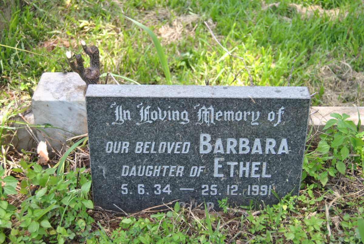 Klerk Barbara, de 1934-1991