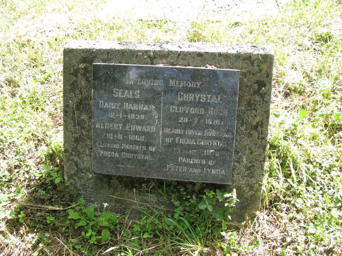 SEALS Albert Edward -1956 &amp; Daisy Hannah -1939 :: CHRYSTAL Clifford Hugh -1970 &amp; Freda -1970